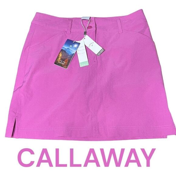 NWT Callaway Women’s Golf Skort Pink size 4 Performance REPREVE FOR THE LAND - Picture 1 of 8